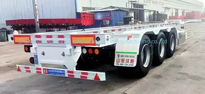 WS 20 or 40 feet Shipping container chassis skeletal truck trailers frame skeleton semi trailer