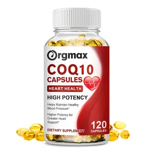 OEM 120 Pcs COQ10 Capsule 300mg Coenzyme Q10 Per Serving Heart And Nerve System Health Supplement