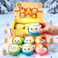 Nouveauté 2026 Jouets Fidget Squishy en Gros, en TPR, Licorne Arc-en-ciel, Animaux, Boulettes de Soupe Simulées, Boîte Fidget Anti-Stress Sensorielle