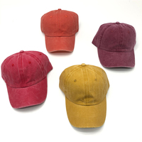 Casquette de baseball personnalisée en jean délavé, style vintage, avec logo brodé, ajustable, pour hommes et femmes