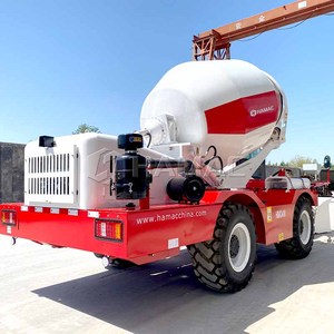 รถผสมคอนกรีต HAMAC 4CBM แบบขับเคลื่อนด้วยตัวเอง เครื่องยนต์ดีเซลแบบตีนตะขาบ รถผสมปูนซีเมนต์ - Product Image 5