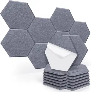 Ceiling and Wall Architecturally Decorative Formaldehyde-free Flat PET WAVE Felt Acoustic Panel