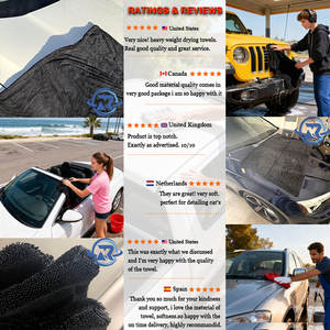 <span class=keywords><strong>Serviette</strong></span> de séchage de voiture OEM & ODM pour le detailing professionnel, vente en gros de serviettes de séchage de voiture en microfibre pour le nettoyage automobile - Product Image 6