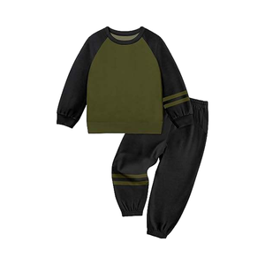 Invierno manga larga deportes al aire libre entrenamiento transpirable poliéster algodón niños chándal niños chándales más rápidos - Product Image 1