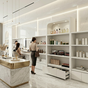 Vetrine di Lusso in Legno Ecologico e Durevole per Esposizione Cosmetici, Arredamento Premium per Saloni di Bellezza e Profumerie - Product Image 3