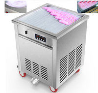 Hete Aanbieding Dubbele Enkele Pan Mini Gefrituurde Yoghurtmachine Huishoudelijke Gefrituurde IJsmachine