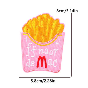 Wholesale Sell <b>Pink</b> Badge Hook And Loop Individuation Slogan Letter Iron/Sew On Embroidery Patches For Clothing/<b>Bag</b> - Product Image 2