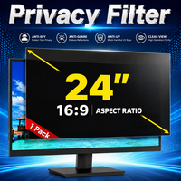 Filtre de confidentialité pour écran 24 pouces 16:9, vente en gros d'usine, protection d'écran anti-espion, film PET anti-reflet, anti-lumière bleue, OEM personnalisé