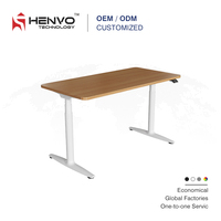 Bureau de jeu modulaire électrique contemporain populaire à hauteur réglable, double moteur, cadre stable, ergonomique, en acier, garantie 5 ans