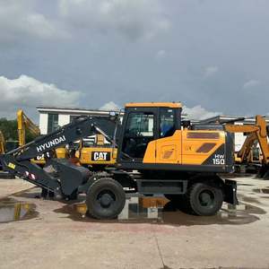 Excavatrice sur pneus Hyundai 150 neuve certifiée EPA Euro, excavatrice pas chère, excavatrice Hyundai Hw150 en vente - Product Image 2