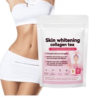 Sachets de thé blanchissant aux herbes de qualité supérieure, marque privée, 3g, 28 paquets, mélange éclat beauté vitalité, soin de la peau pour femmes, qualité supérieure