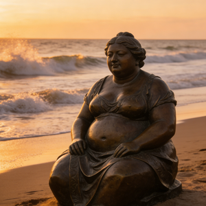 Famosa Escultura Metálica de Mujer Gorda con Técnica de Fundición, Tema de Amor para el Año Nuevo Chino <span class=keywords><strong>y</strong></span> Aniversarios - Product Image 2