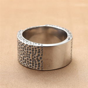 Anillo de Estrella de Acero Inoxidable para Hombre, Estilo Punk Retro Plateado, Diseño Geométrico, Joyería para Fiesta 213003 - Product Image 3
