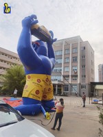 Logo personnalisé Voitures Vente Publicité Gonflable Gorille Géant Ballon avec Voiture