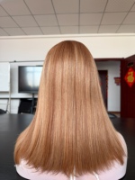 Perruque Casher SHY, couleur brun clair, cheveux humains européens, dessus en dentelle, couleur personnalisée, fournisseur d'usine
