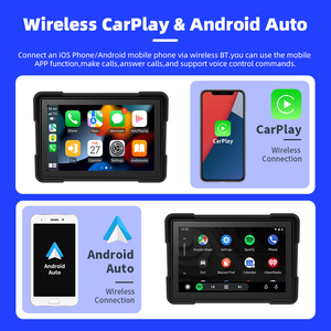 EKIY 5 Inch <strong>Portable</strong> Carplay Motorcycle Wireless CarPlay Android Auto Screen Motorcycle <strong>Navigation</strong> Motorcycle Wireless <strong>GPS</strong> Motor - Product Image 3
