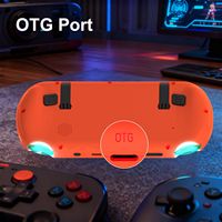 Mini console de jeu PSP avec fonction de vibration, Wi-Fi, stockage de 64 Go, 3000 jeux intégrés - Lecteur de jeux portable rétro