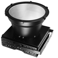 Projecteur d'éclairage extérieur mural à large angle, 48000 lumens, 500W, 1000W, 400W, COB, 12V, rond, noir, pour stade