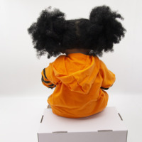 Poupée Reborn de Haute Qualité Personnalisée Avancée Fille Noire Africaine avec un Visage Souriant Poupée Reborn en Silicone Complet pour Cadeau de Fille
