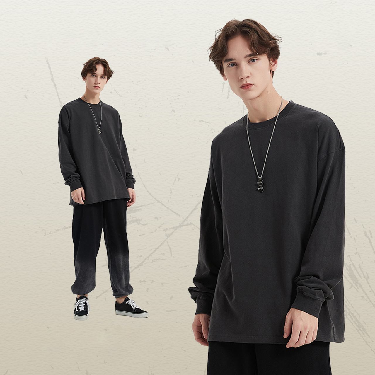Retro dark gray
