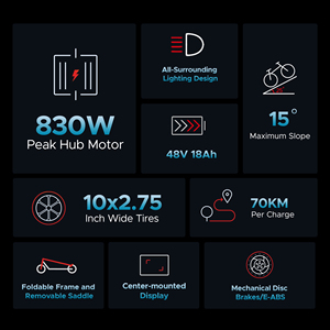 Nuevo Scooter Plegable Engwe Y600 2025, 48V18AH 250W*2, Alta Velocidad 25km/h, Envío Directo desde Almacén en la UE, Neumáticos 10*2.75 Delanteros, 70km de Autonomía, Y600 Y60 - Product Image 5