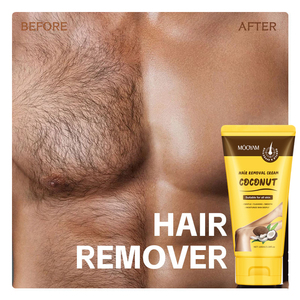 5 Mins Efficiency Private Label Natural Organic Herbal Full Body Painless Depilatory Men Women Coconut Hair Removal Cream - Product Image 1