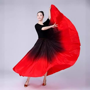 Robes de <span class=keywords><strong>danse</strong></span> <span class=keywords><strong>flamenco</strong></span> pour femmes, tenues de scène, jupes de <span class=keywords><strong>danse</strong></span> à 360/540/720 degrés, costumes féminins, Vestido - Product Image 2