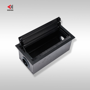 Đôi lật bật lên song phương mở mềm Đóng Hộp ổ cắm cáp vượt qua hộp trung tâm ổ cắm quản lý cáp hội nghị bảng khay Cáp - Product Image 2