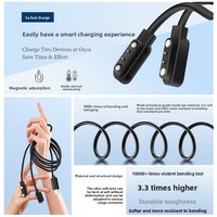 Câble de charge magnétique en PVC personnalisé 2026 pour montres connectées, lunettes et écouteurs - Connecteurs USB-A/USB-C, chargeur pour petits appareils