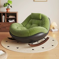 Fauteuil à bascule de luxe en forme d'œuf, fauteuil de détente individuel pour salon, balcon, salon, fauteuil confortable pour la sieste