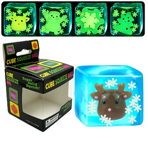 Cubo Sensorial de Juguete con Forma de Cubo de Hielo, de Rebote Lento, para Aliviar el Estrés Navideño y el Juego Sensorial - Product Image 2