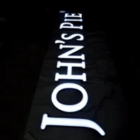 Enseigne lumineuse LED 3D personnalisée en acrylique GFace homologuée CE, étanche, à éclairage frontal, pour la décoration de vitrines sur le marché européen