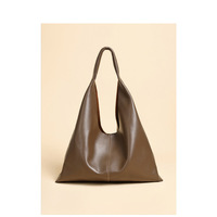Sac à bandoulière en cuir véritable pour femme, logo personnalisé, fermeture à fermoir, grande capacité, style vintage, motif uni, toutes saisons