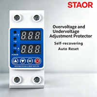 Dispositif de protection contre les surtensions et les sous-tensions, rail DIN, reconnexion automatique, 40A 63A, relais de protection de tension monophasé, usine OEM