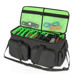 Bolsa de Transporte para Cables de DJ, con Base Acolchada Desmontable, Divisores Ajustables, para Almacenamiento de Accesorios de Cableado Musical, Audio y Visual - Product Image 6