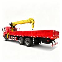 Grue montée sur camion fiable avec une hauteur maximale de 21,5 m et une capacité de 12 000 kg pour la construction et les levages lourds