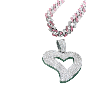 Collar de Cadena de Aleación Personalizado con <span class=keywords><strong>el</strong></span> Estilo Nuevo de los Houston Texans, Gargantilla de Moda con Colgante, Joyería con Piedras para Fanáticos del Hip Hop, Hombres - Product Image 3