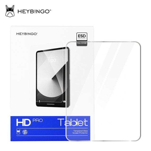Shockproof Resistant 9H 1 Pack High Aluminum Tempered Glass for iPad 10th Full Cover Screen Protector 10.9 Inch