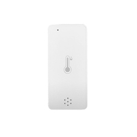 Termómetro Inteligente WiFi Tuya para Interiores, Sensor de Temperatura y Humedad con Control Remoto por Voz a través de Aplicación, Compatible con Alexa y Google Home