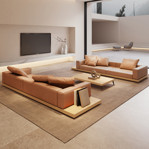 Sofá Seccional Moderno con <span class=keywords><strong>Chaise</strong></span> <span class=keywords><strong>Longue</strong></span>, Estilo Villa, Madera Sólida, para Sala de Estar, con Tecnología de Látex y Tapicería de Tela - Product Image 6