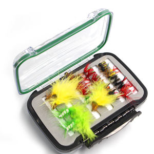 Pêche à la mouche 60 pièces, Kit de boîte d'assortiment fait à la main - Product Image 1