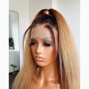 Msbeauty Raw Peruvian Virgin Straight Lace Frontal Closure Human Hair <b>Wig</b> Transparent Cheap Full Lace Front <b>Wig</b> for <b>Black</b> Women - Product Image 4