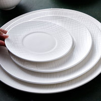 Ensembles de vaisselle pour le dîner, vaisselle de mariage, ensembles de vaisselle blanche, ensembles de restaurant de luxe en porcelaine, ensembles de banquet personnalisés pour les hôtels des Émirats arabes unis