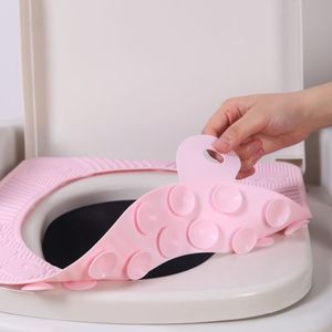 Coussin de siège de <span class=keywords><strong>toilette</strong></span> en silicone, doux, antidérapant, pour salle de bain, toilettes, maison, personnalisable OEM ODM, lavable, durable - Product Image 5