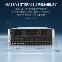 Serveur GPU IA pour l'apprentissage profond SYS-420GP-TNR 4U, système double racine, 10 GPU, 12 emplacements PCIe 4.0 x16, processeur Intel Xeon Scalable de 3e génération