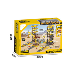 Mini-circuit de course d'aventure avec voitures miniatures, jouets de piste électrique et véhicules moulés sous pression pour jeu d'imitation - Product Image 2