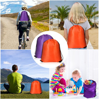 Mochila con Cordón, Diseño Moderno, Logotipo Personalizado, Compras al por Mayor, Bolsa con Cordón, Bolsa Deportiva de Nailon con Cordón, 10 Colores