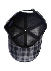 Gorra de Béisbol Vintage de Mezclilla a Cuadros Negros y Grises, Estilo Retro Preppy, Suave, Ajustable, Unisex, Casual, para el Sol - Product Image 3