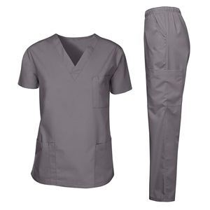 Uniforme Médico Unisex de Alta Gama, Elástico, de Punto, Spandex/Poliéster, Manga Corta, para Veterinarios, Hospitales y Cirugía - Product Image 6