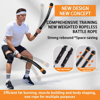 Corde de combat PE/Nylon personnalisée et durable à ressort en acier sans fil pour l'entraînement de la force des bras à l'intérieur/à l'extérieur